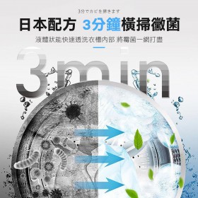 【日本 雞仔牌 洗衣槽】清潔劑 液體洗衣槽 洗衣機清潔 洗衣槽除菌錠 液體洗衣槽 除菌劑 除臭清潔劑【DR180】